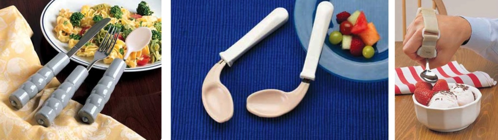 Adaptive feeding utensils and tools for individuals with dysphagia
